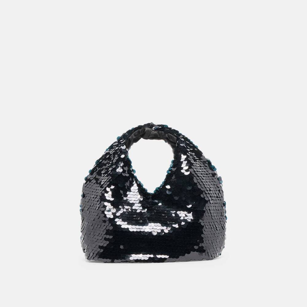 NEW STEVE MADDEN dahlia sequin bag in black